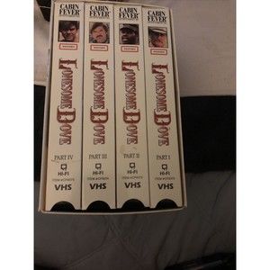 Lonesome Dove Set of 4 VHS Tapes-The Epic Western Series  Boxed